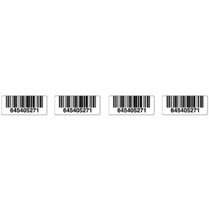 4 Across 1.1875" x .50" Barcode Label